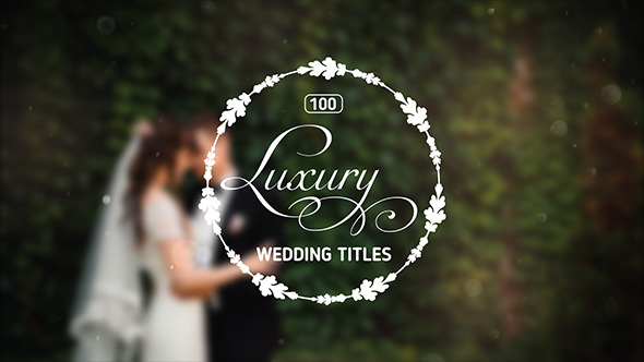 100 luxury wedding titles by andrewhlus videohive wedding video template